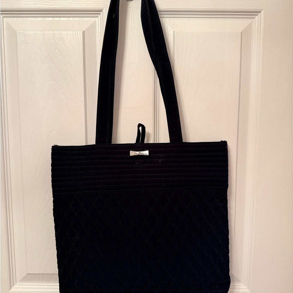 Vera Bradley Classic black quilted tote bag, wallet included